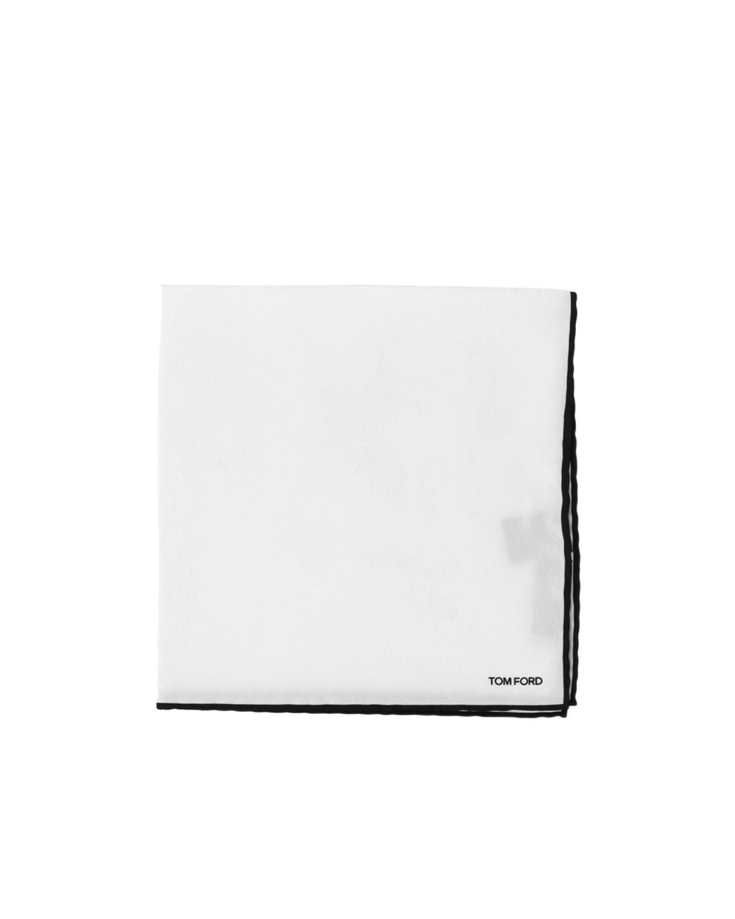 Tom Ford White Satin Pocket Square Scarf for men