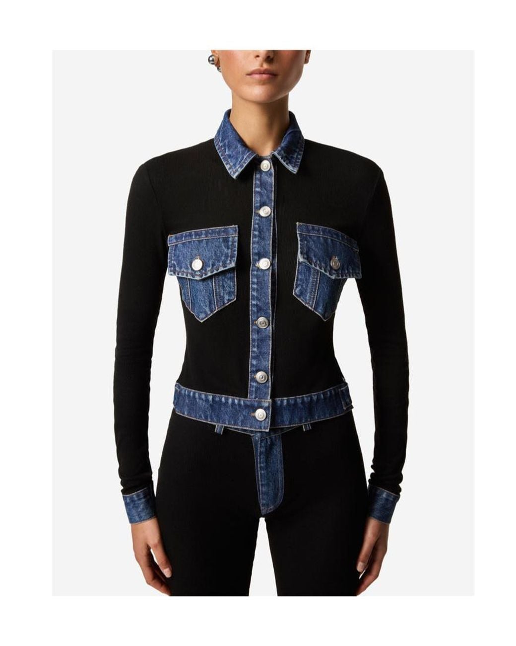 Coperni Blue Long-Sleeve Shirt