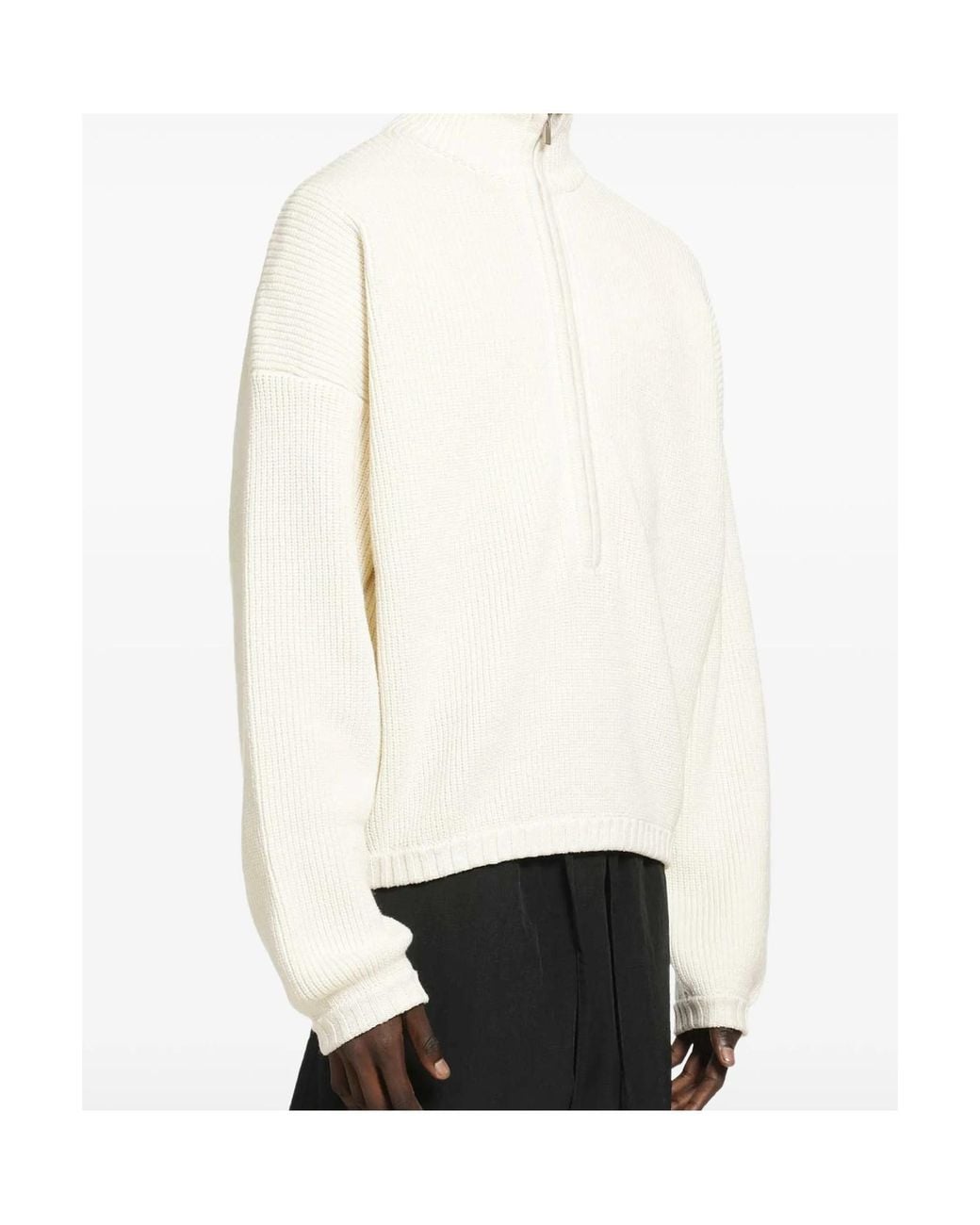 Fear Of God White Zip Sweater for men