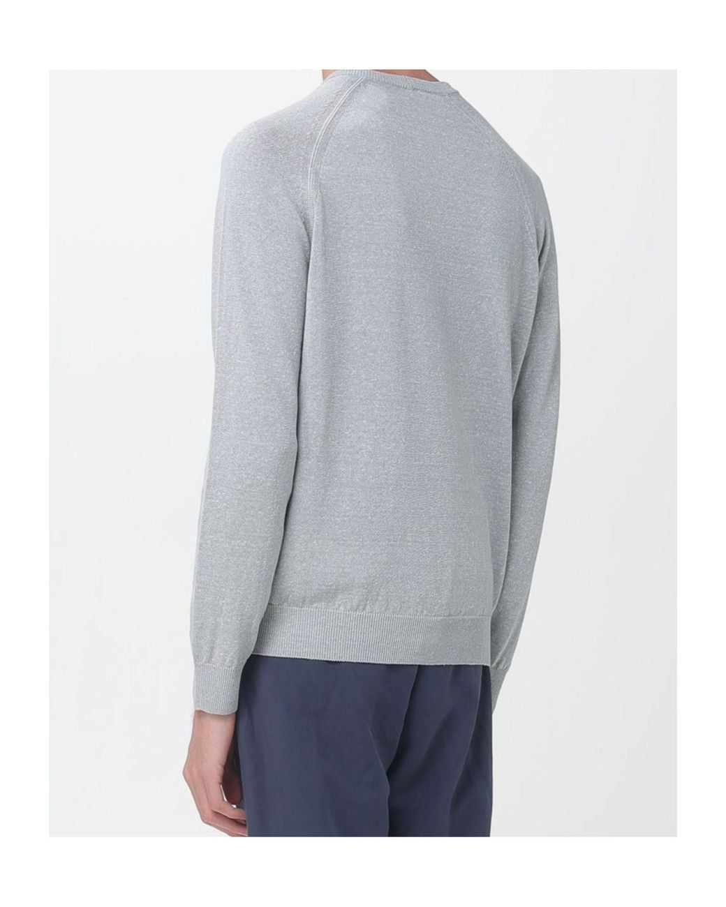 Eleventy Gray Long Sleeves Sweater for men