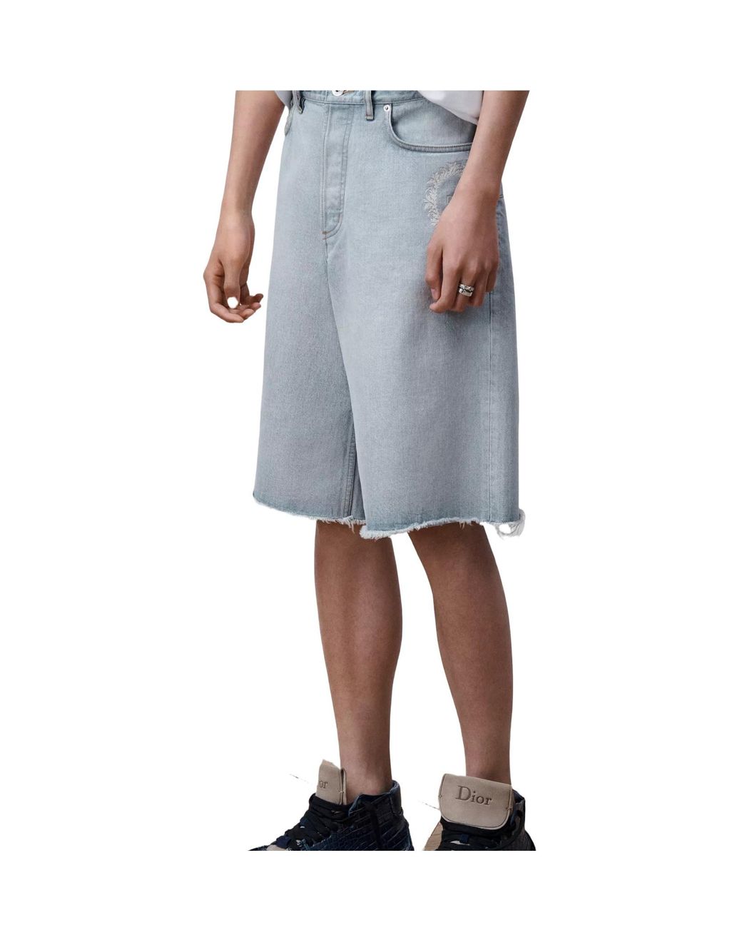 Dior Blue Medaillon Shorts for men