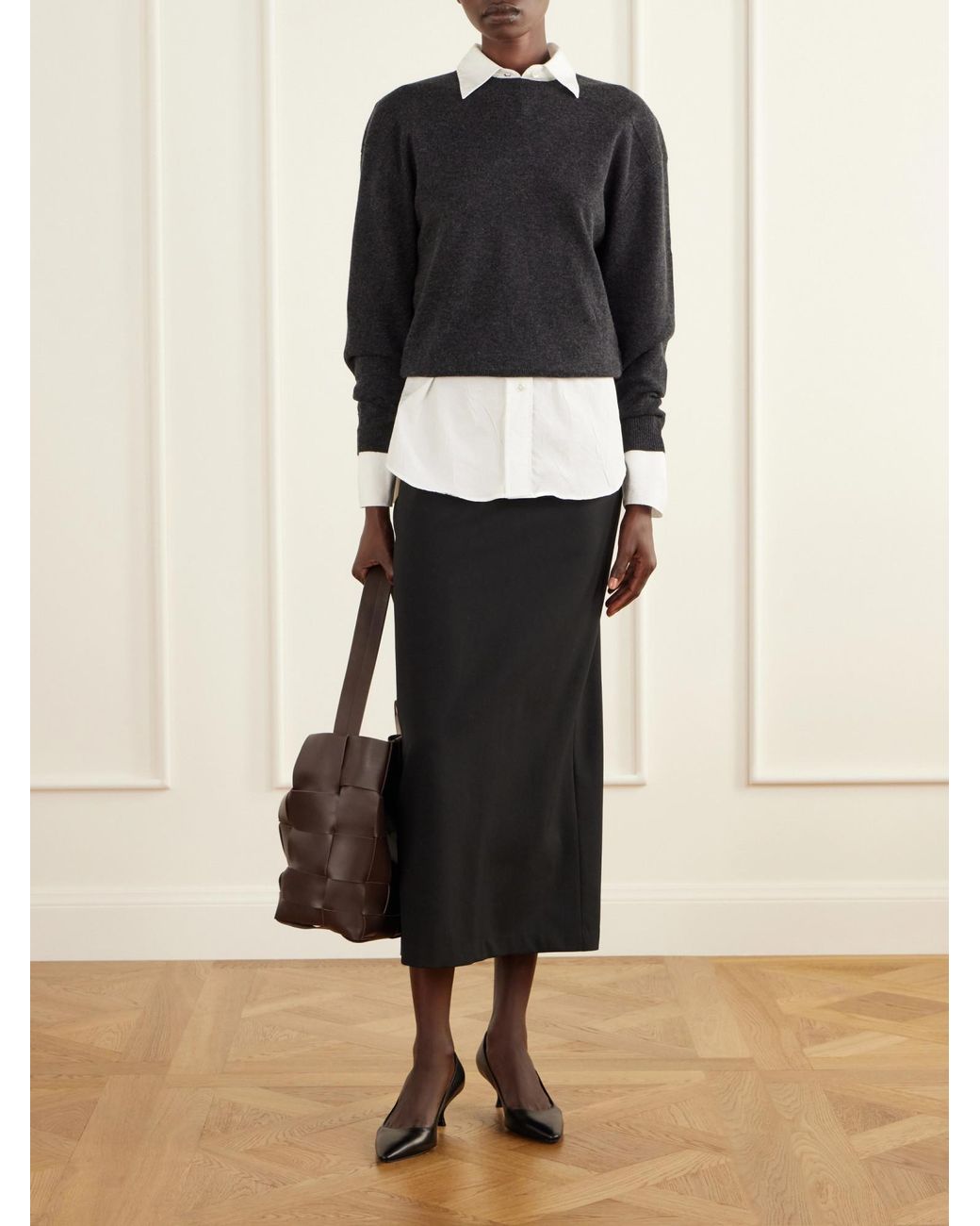 Allude Black Knitted Sweater