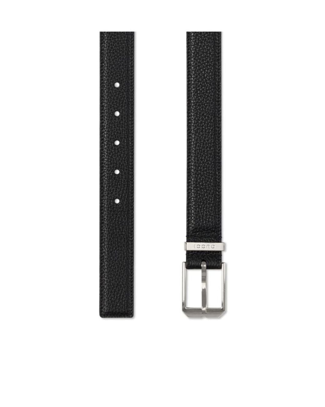 Gucci White Rectangular Buckle Belt for men