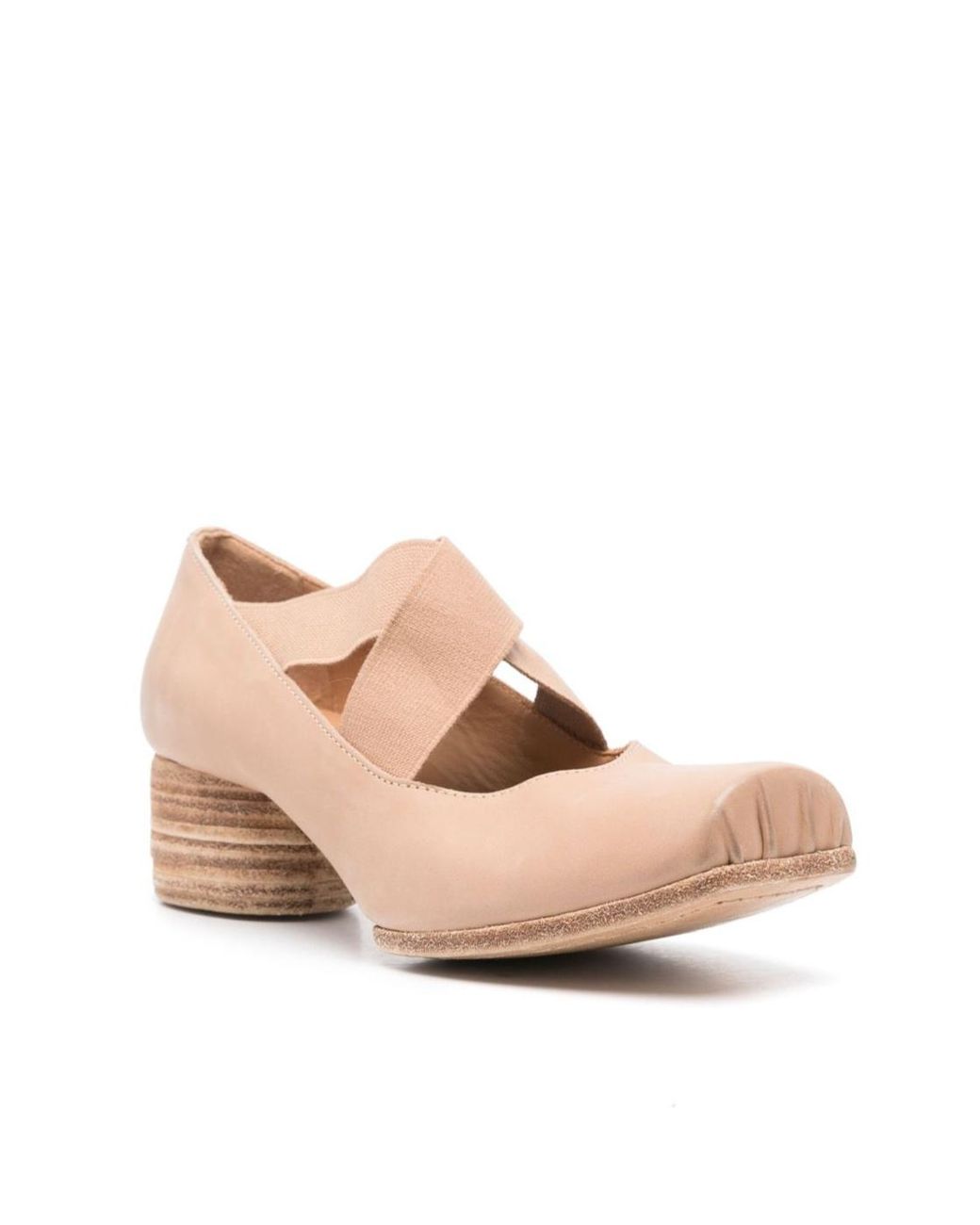 Uma Wang Pink Square-Toe Ballet Flats