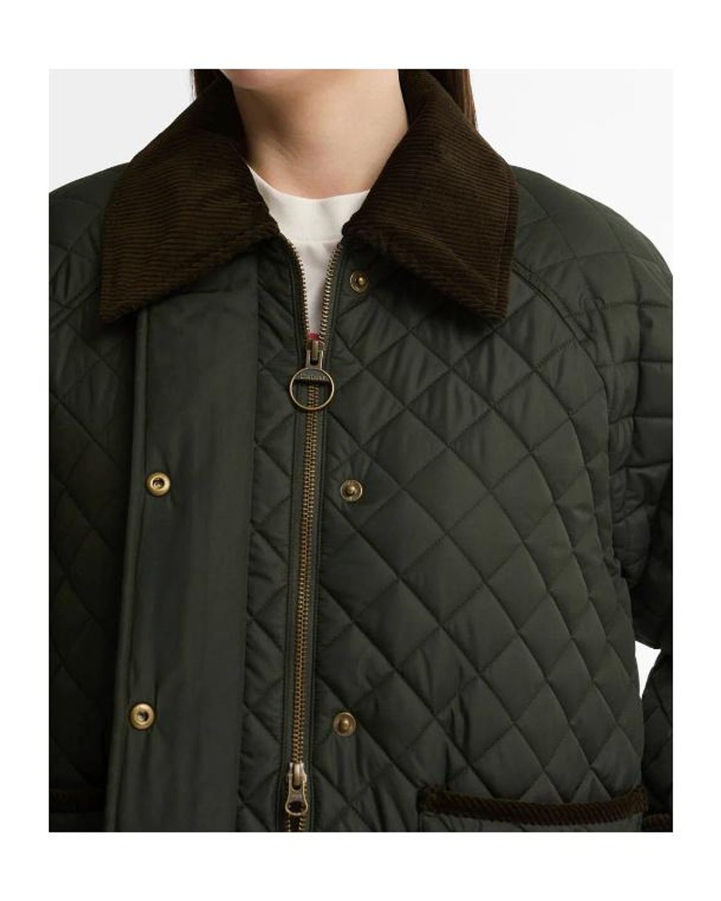 Barbour Black Ava Quilted Jacket Fw26 Quilt Outerwear
