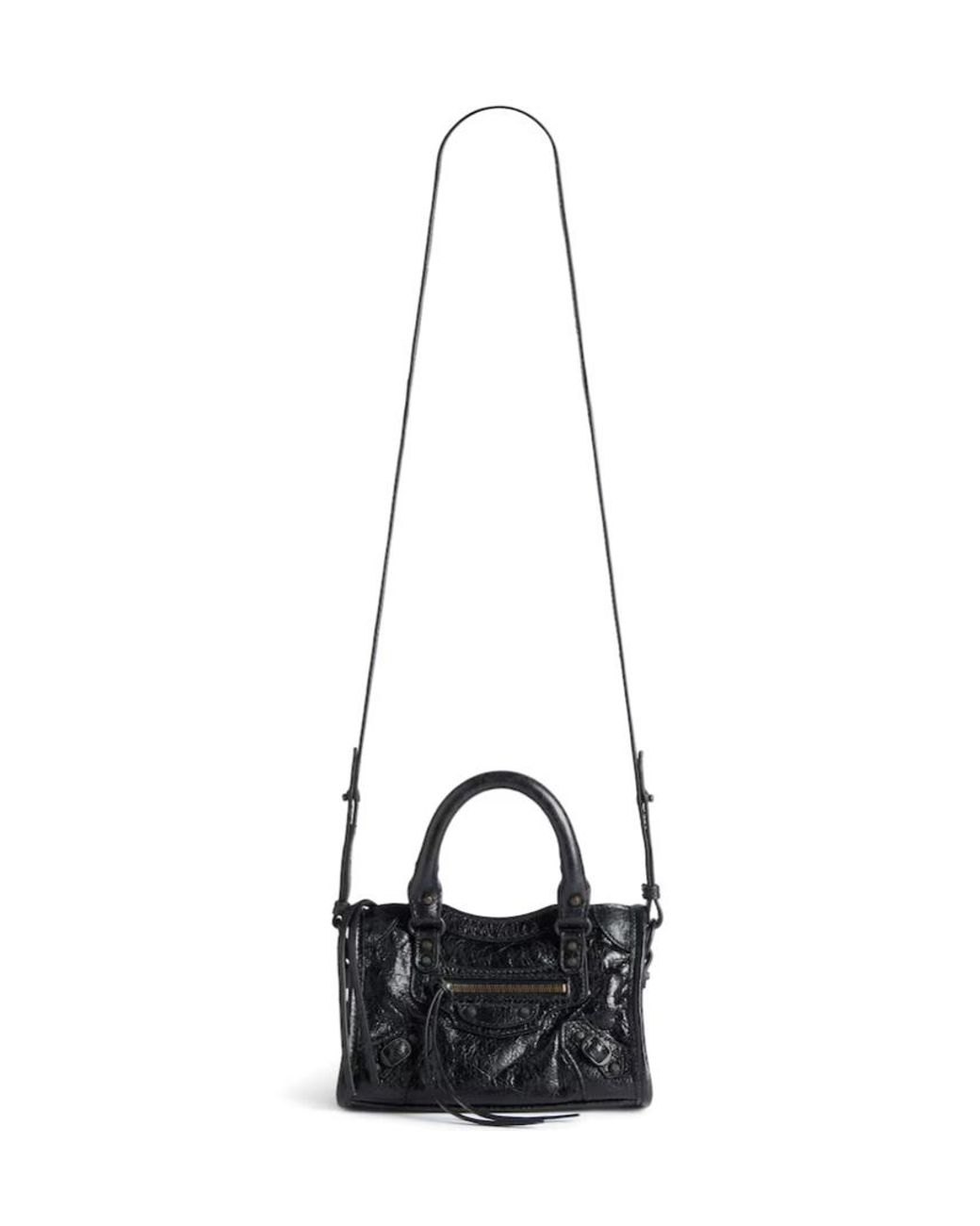 Balenciaga Black Le City Bag Nano Top Handle Bag