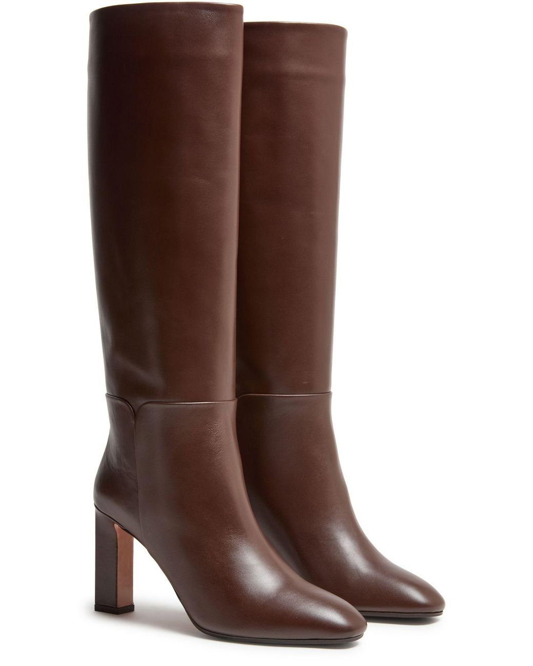 Aquazzura Brown Sellier 85 Knee-High Boots