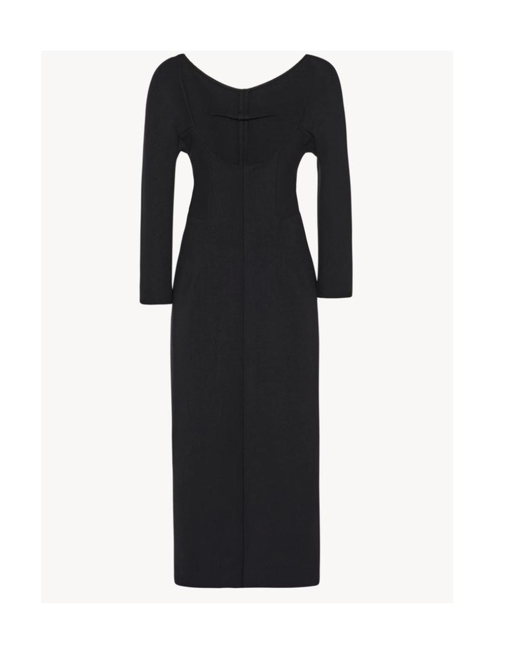The Row Black Fit Dress