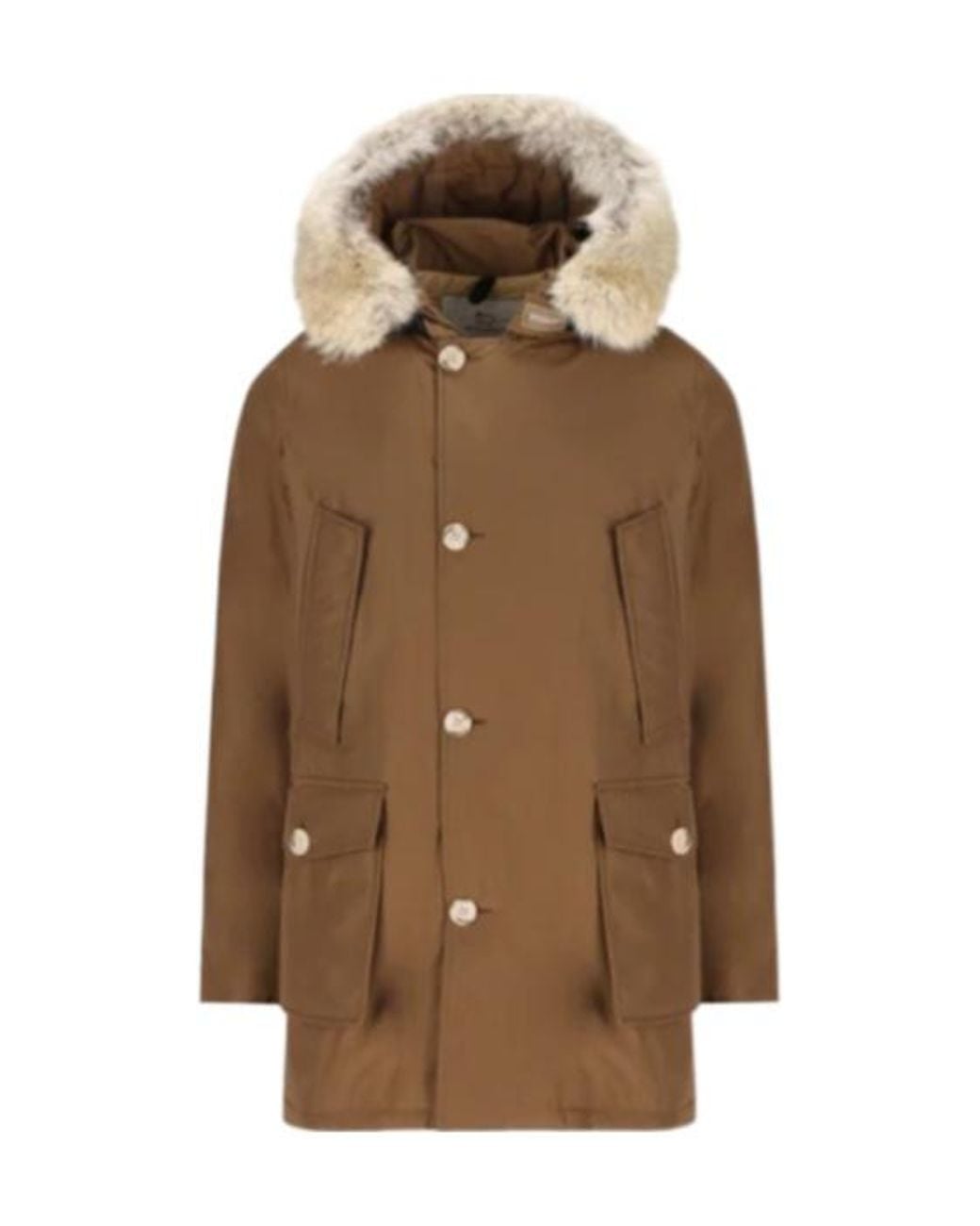 Woolrich Brown Arctic Hooded Parka for men