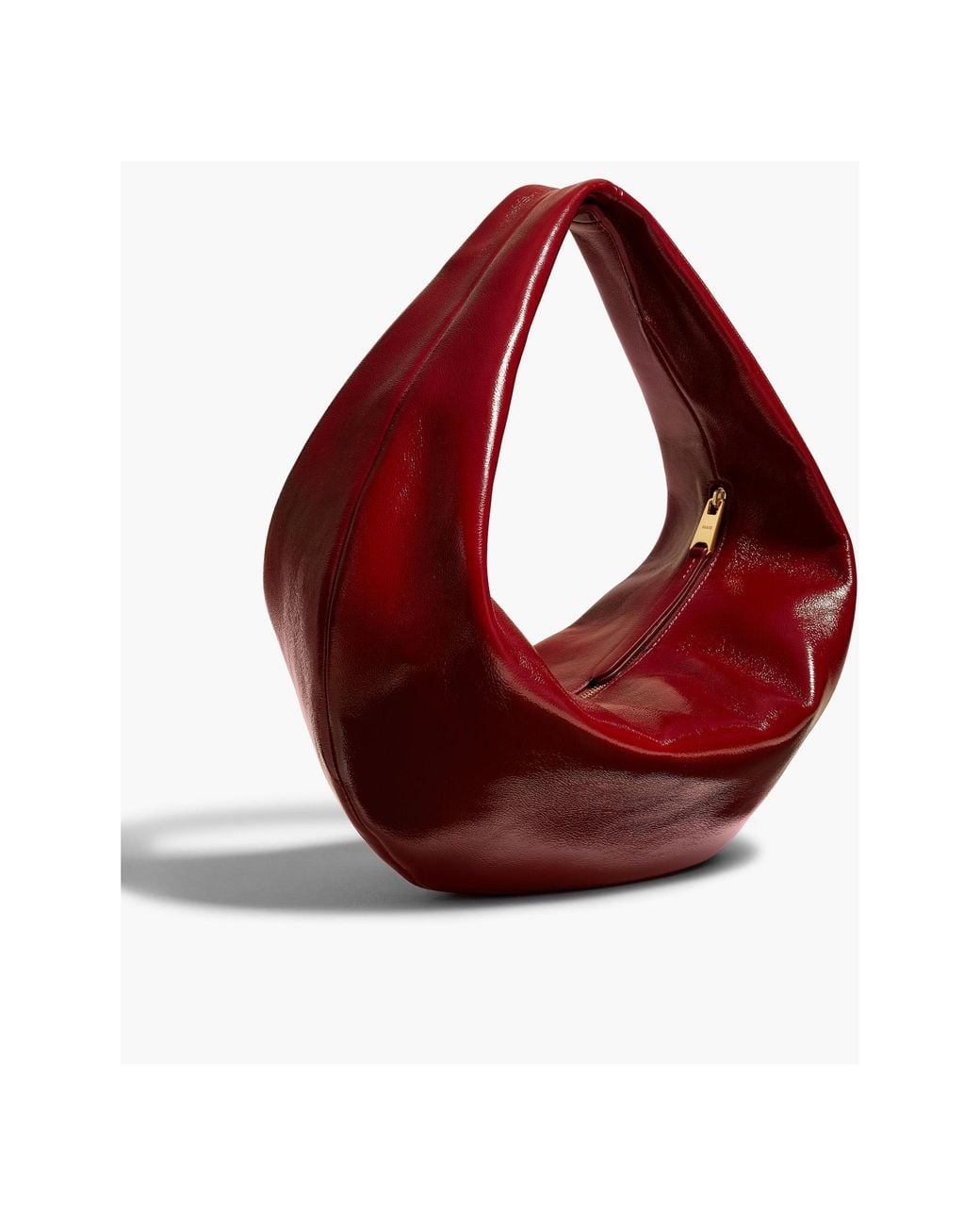 Khaite Red Olivia Zipped Shoulder Bag