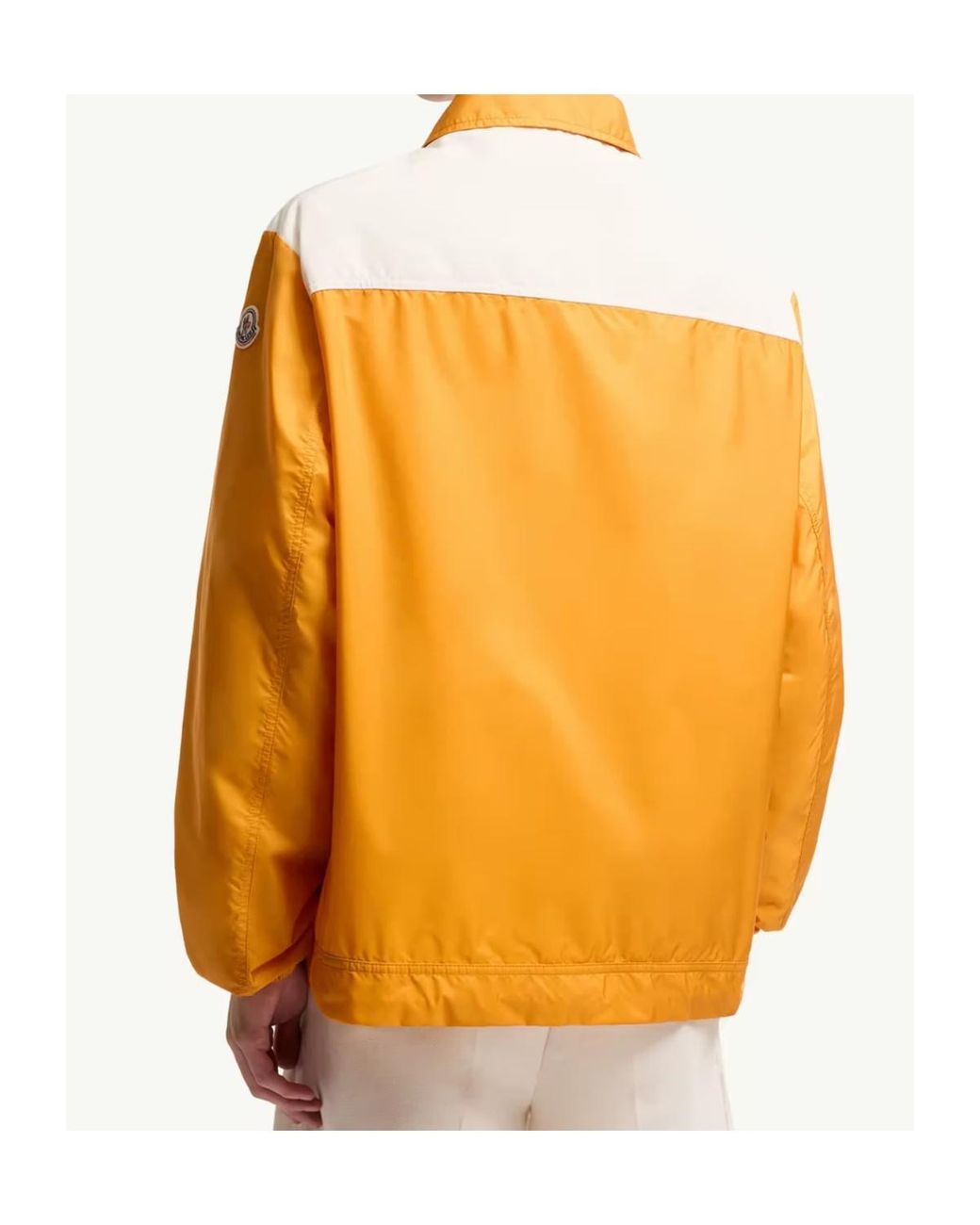 Moncler Orange Dirillo Shirt Jacket for men