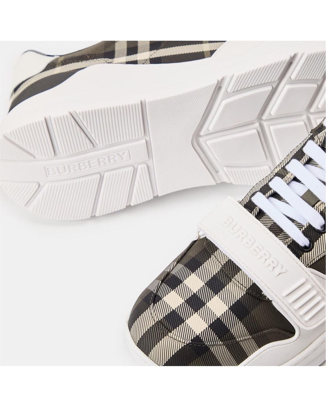 Burberry Multicolor Logo Check Sneakers for men