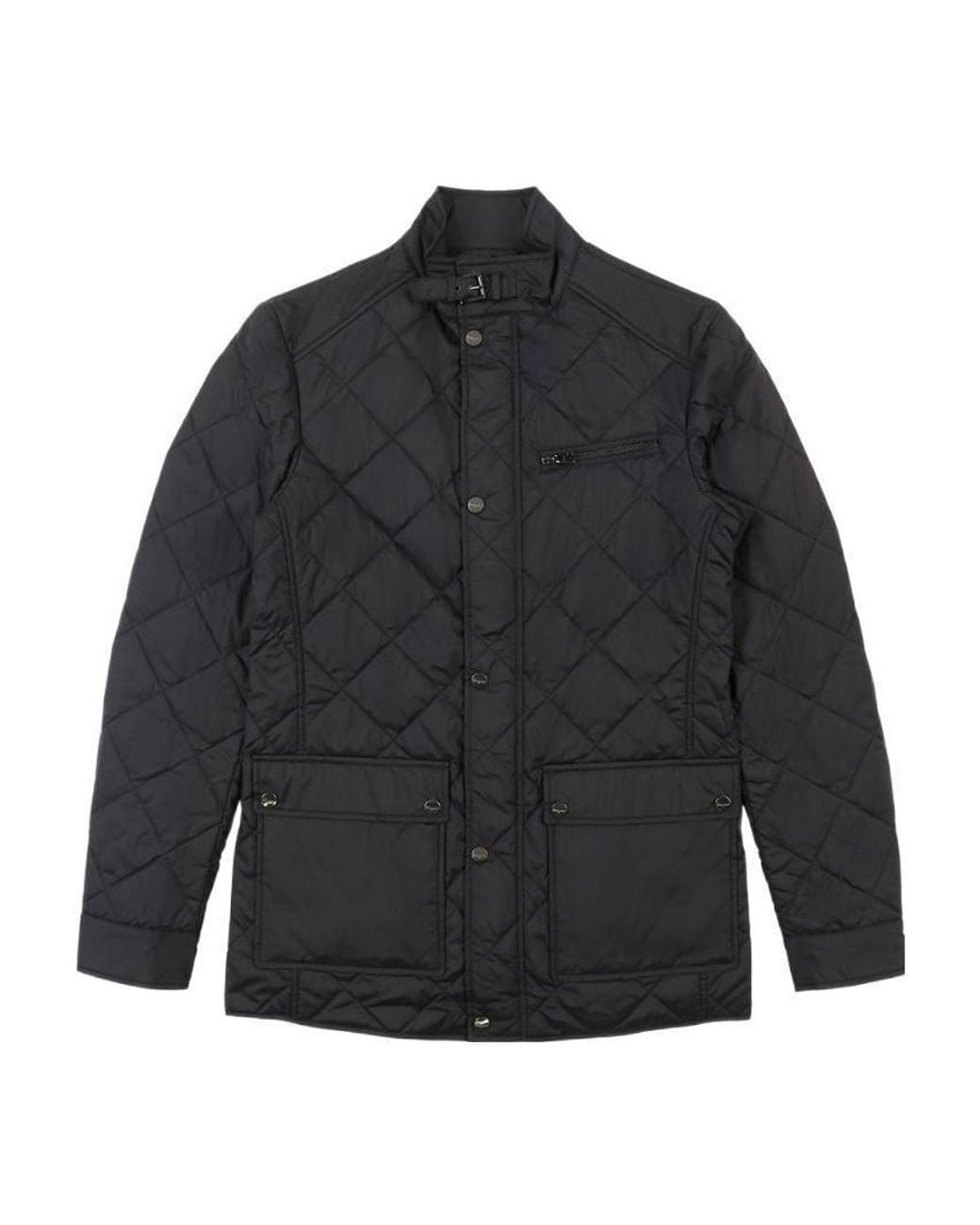 Ferragamo Blue Quilted Casual Jacket for men