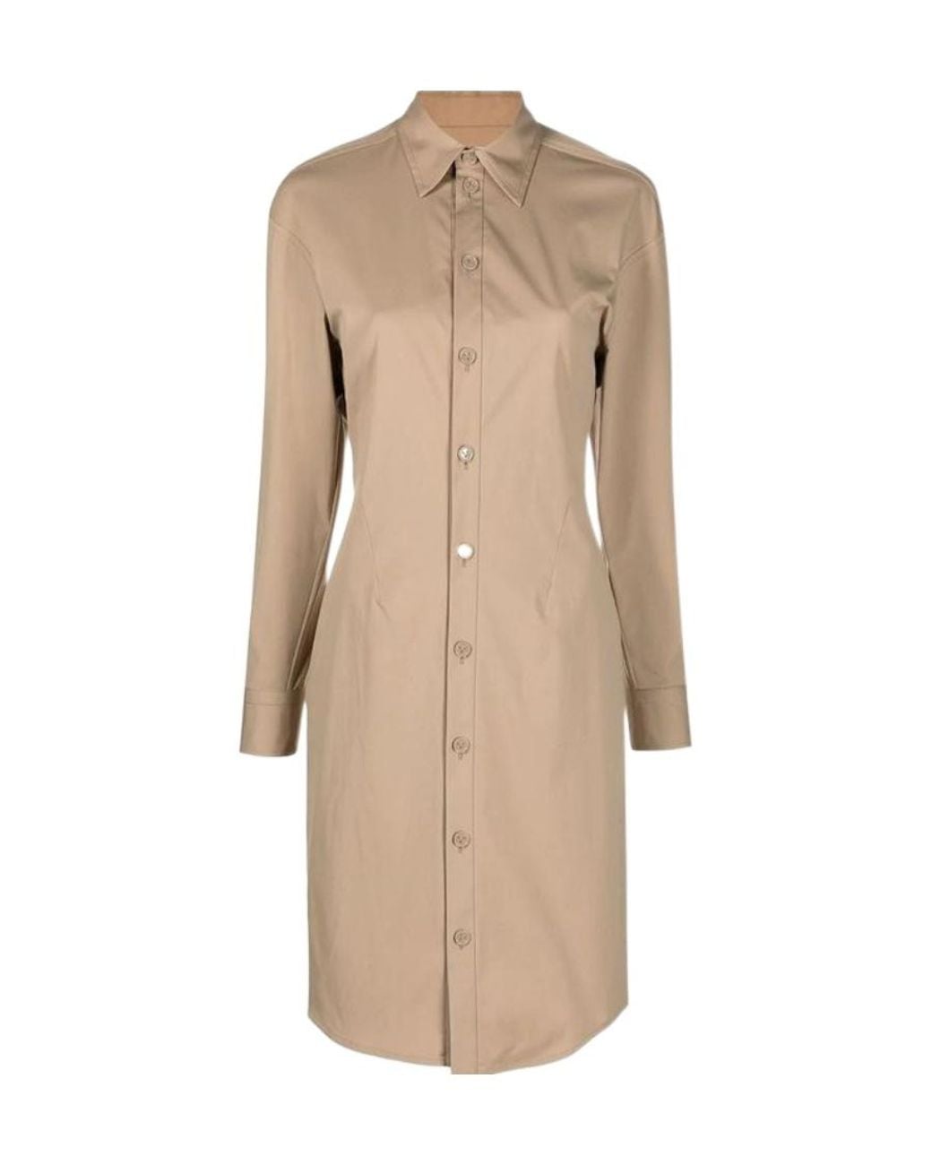 Bottega Veneta Natural Logo Slim Dress
