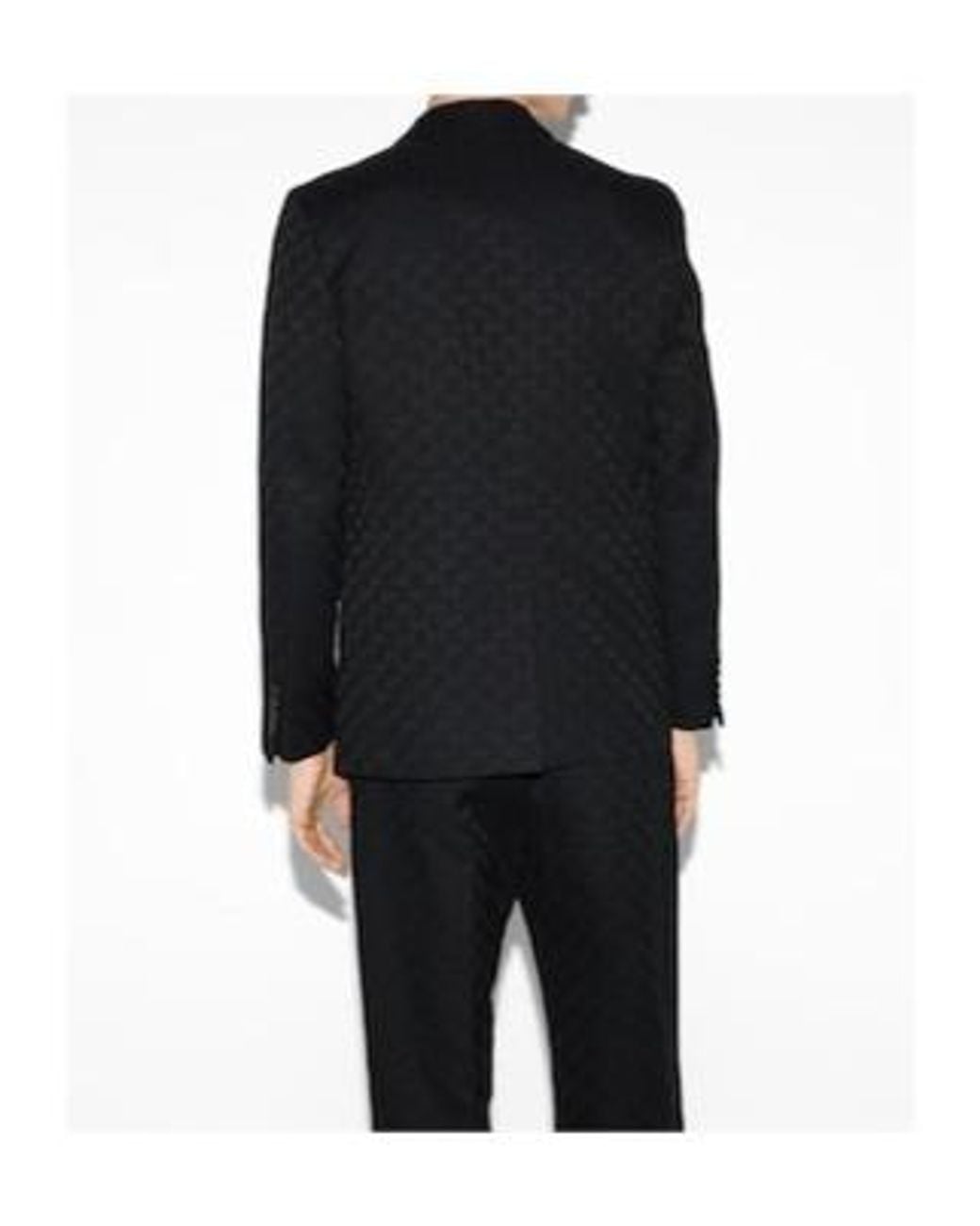 Gucci Black Gg Cotton Blend Canvas Jacket for men