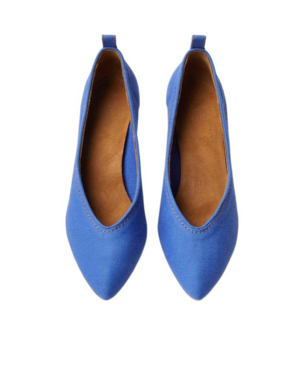 Versace Blue Tina Denim Pointed Pumps