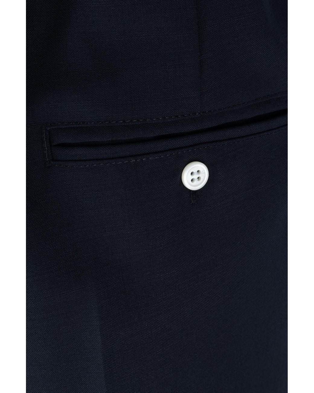 Prada Blue Pleated Tailored Trousers