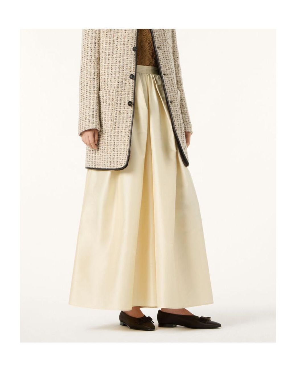 Loro Piana Natural Wide Leg Trousers