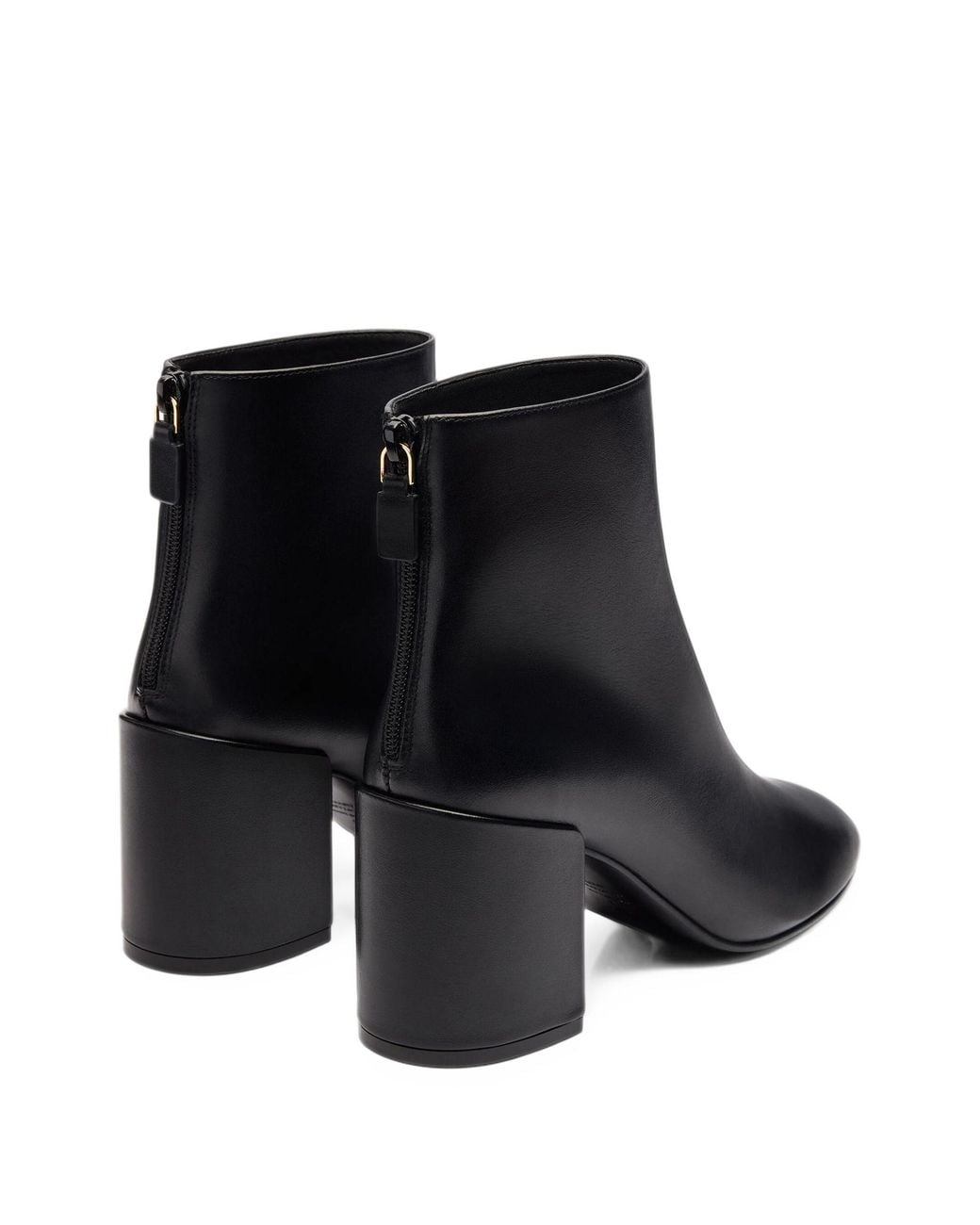 Stuart Weitzman Black Chunky-Heeled Ankle Boots