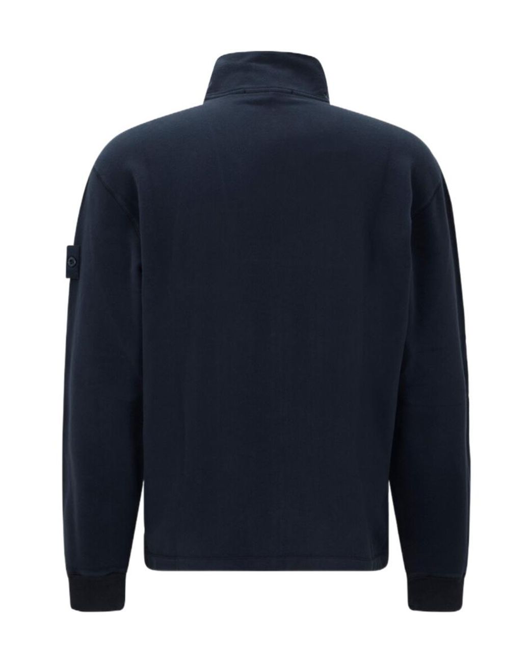 Stone Island Blue Zip-Up Hoodie for men