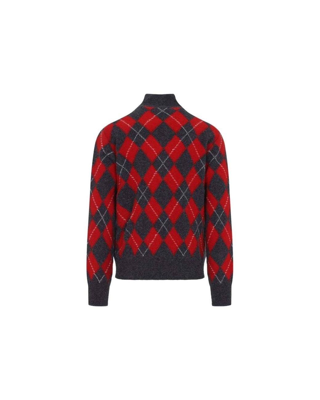 AMI Red Long-Sleeve Knit Top for men