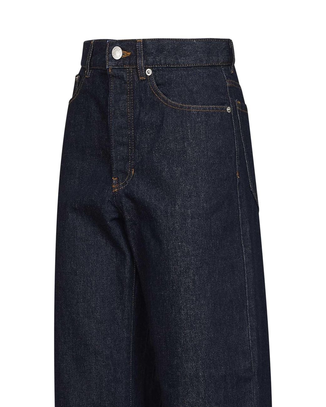 Dries Van Noten Blue Belt-Loop Jeans