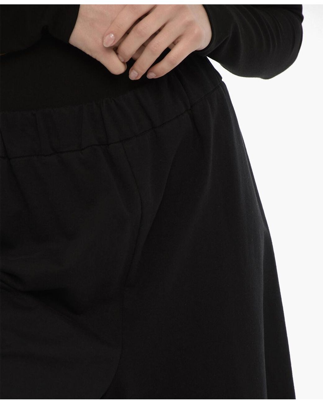 Woolrich Black Logo-Patch Elasticated Shorts