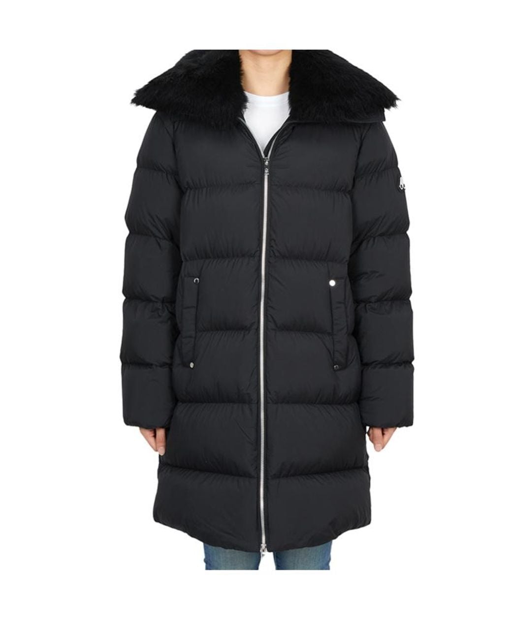 Moose Knuckles Black Belle Dune Padded Coat