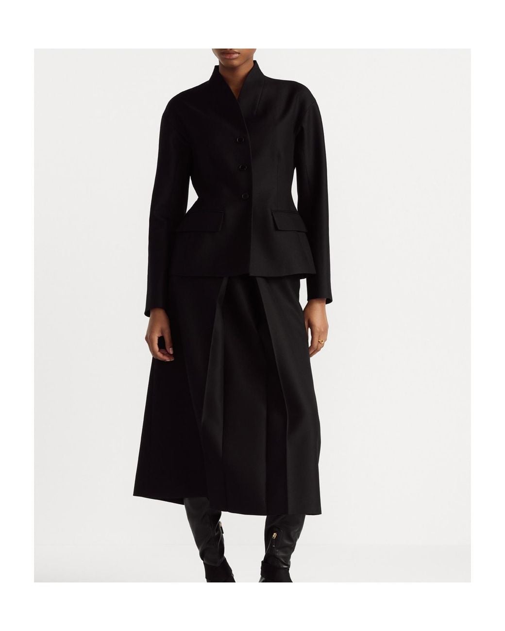 Dior Black Mid-Length Straight Skirt