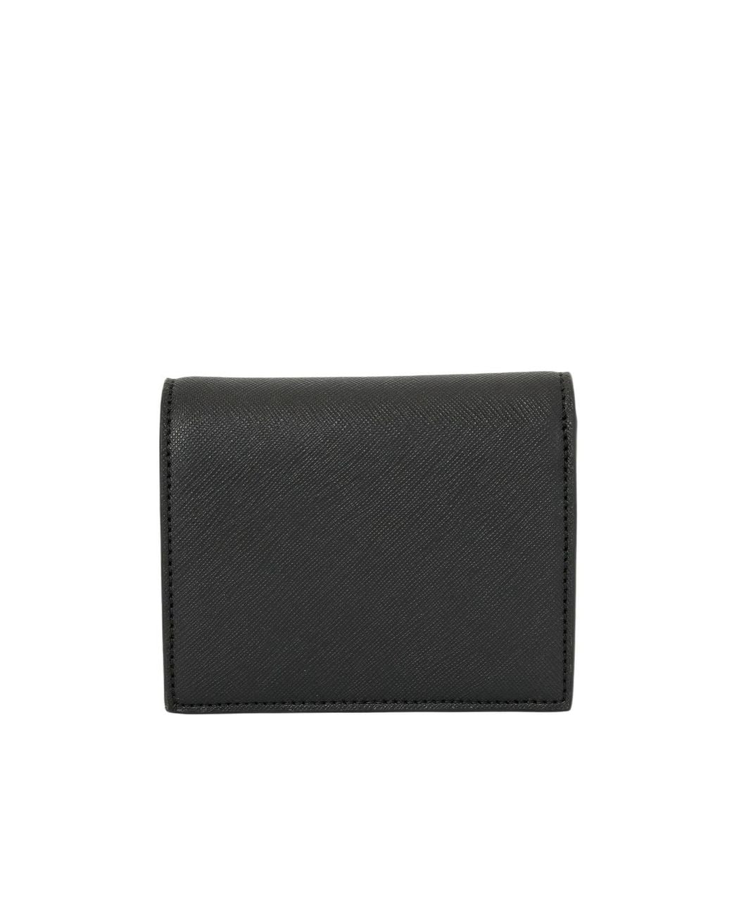 Vivienne Westwood Black Orb Logo Compact Wallet
