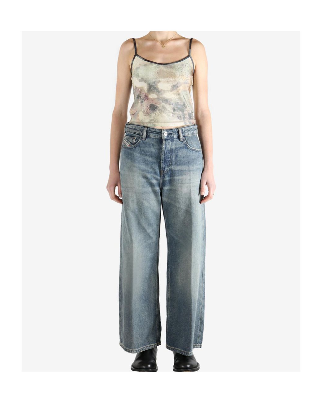 DIESEL Gray Sleeveless Tops