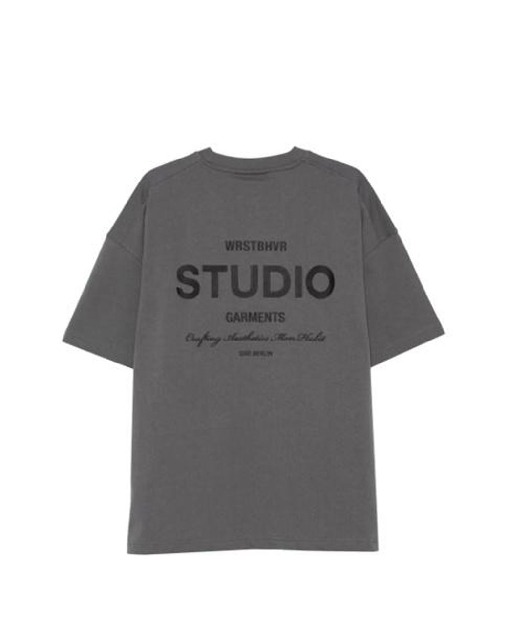 WRSTBHVR Blue Pinstripe T-Shirt for men