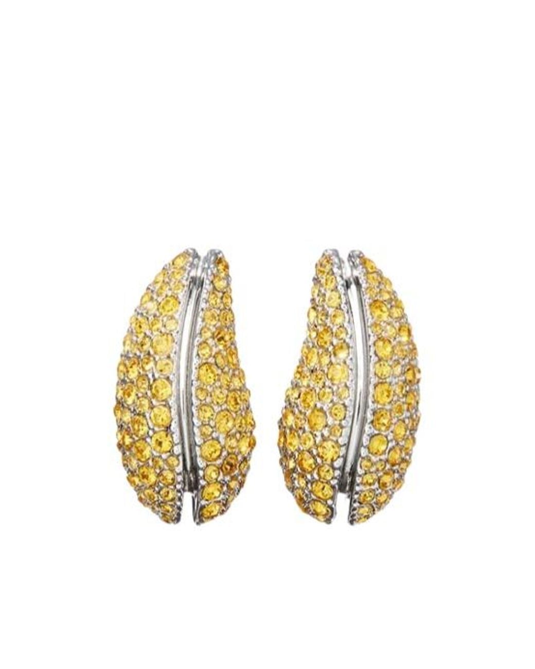 Tory Burch Metallic Crystal-Embellished Earrings