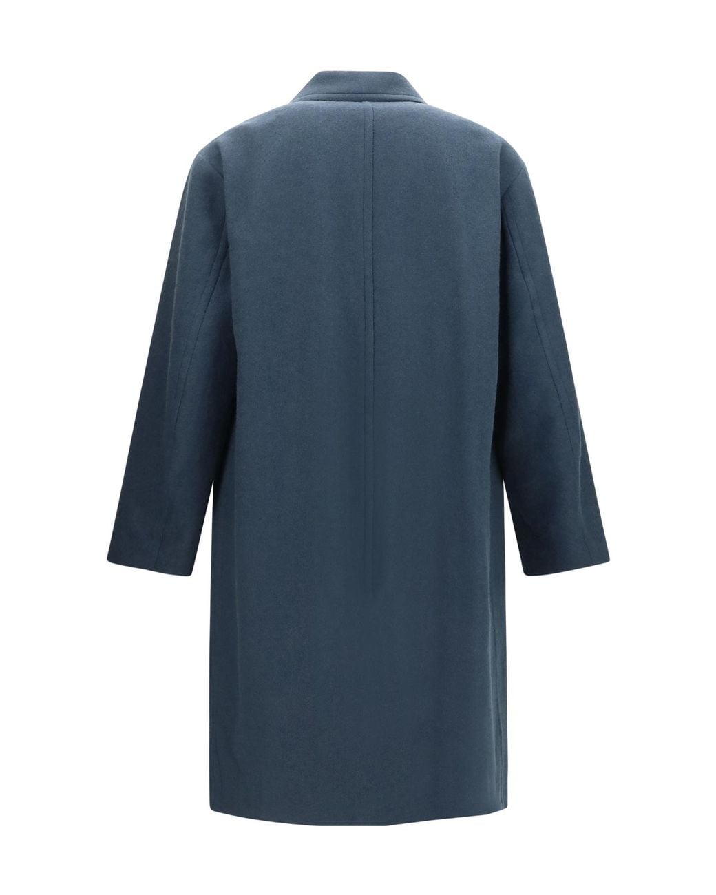 Dries Van Noten Blue Single-Breasted Coat for men