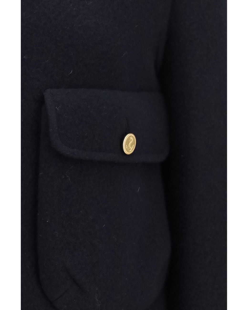 Thom Browne Blue Bell Sleeved Cropped Jacket