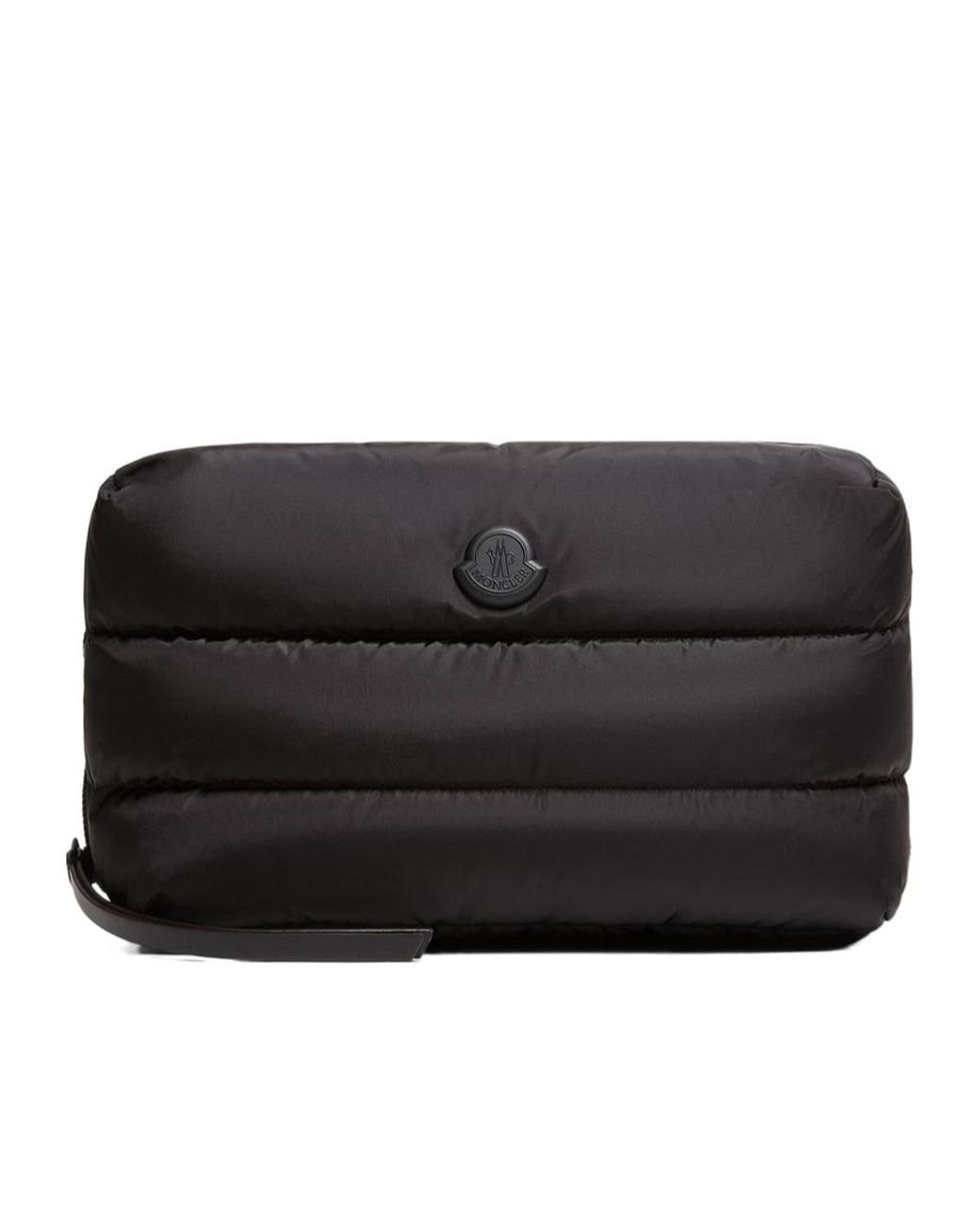 Moncler Black Logo Patch Paddec Wallets for men