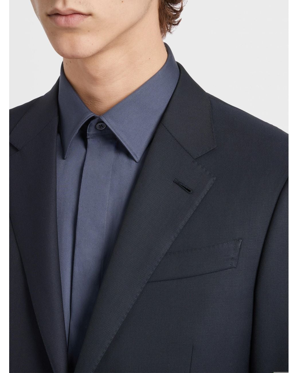 Zegna Blue 15Milmil15 Single-Breasted Suit for men