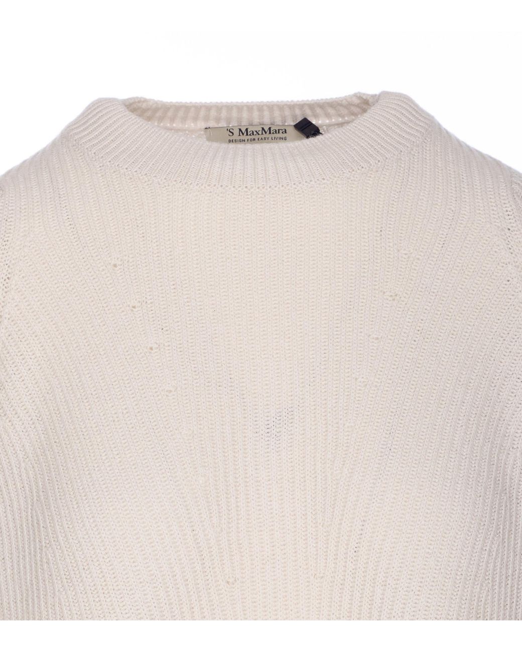 Max Mara White 'S Molveno Crewneck Jumper