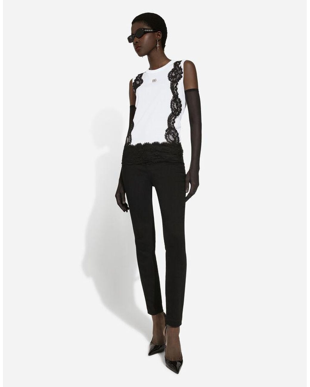 Dolce & Gabbana Black High Rise Skinny Jeans