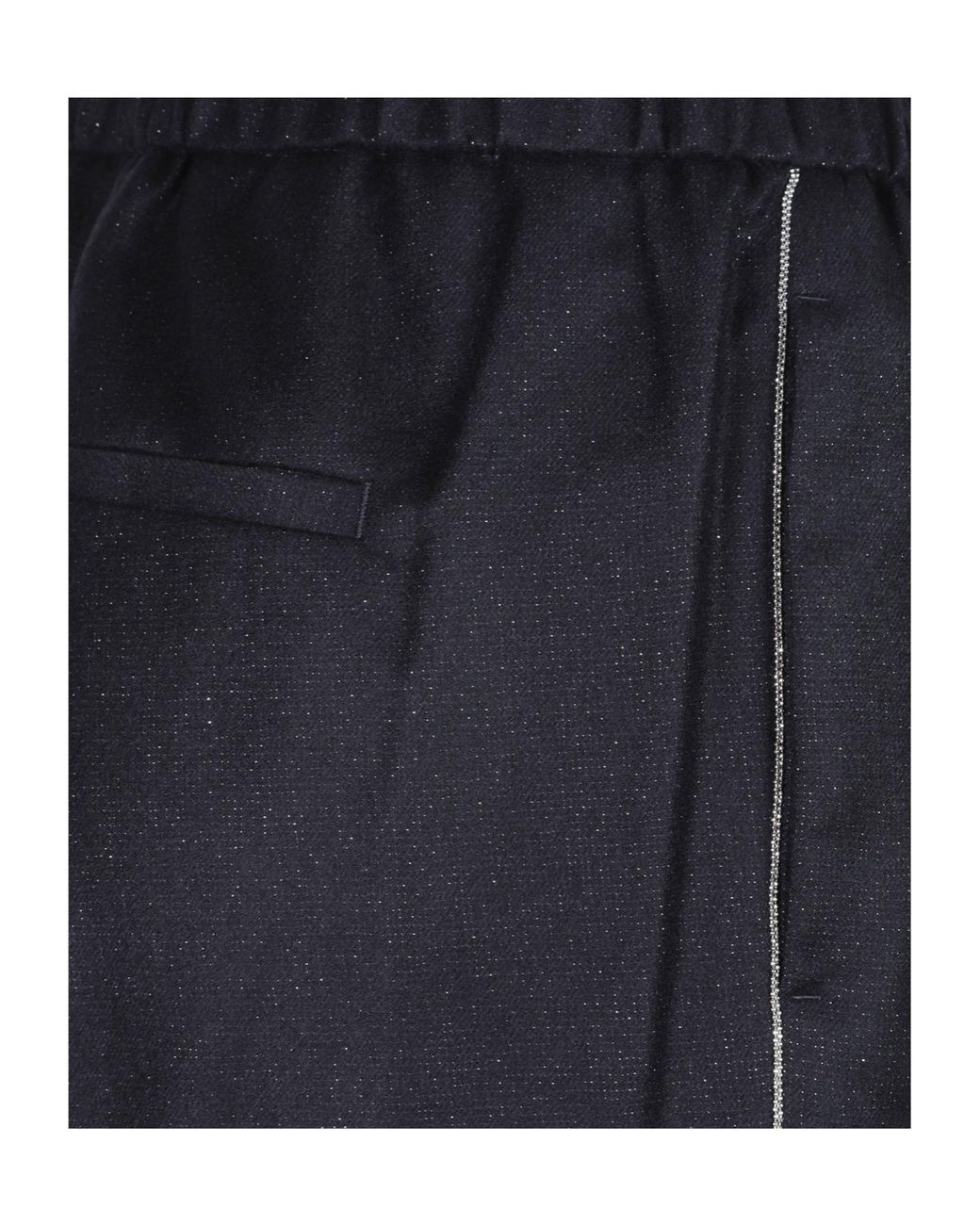 Peserico Blue Elasticated Waistband Pleated Trousers