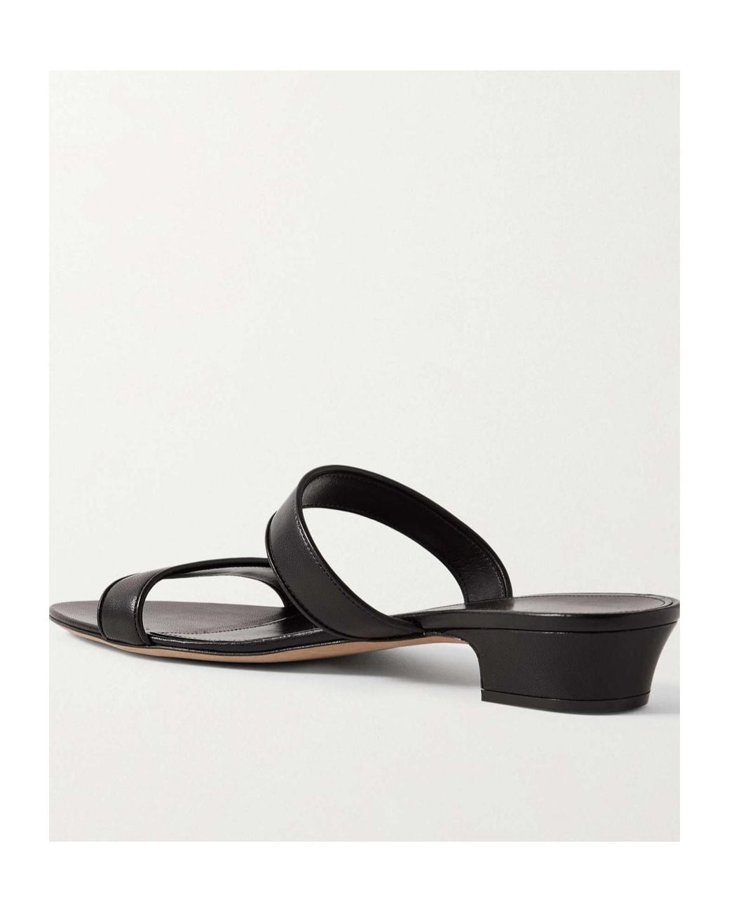 The Row White Open Toe Low Heel Sandals