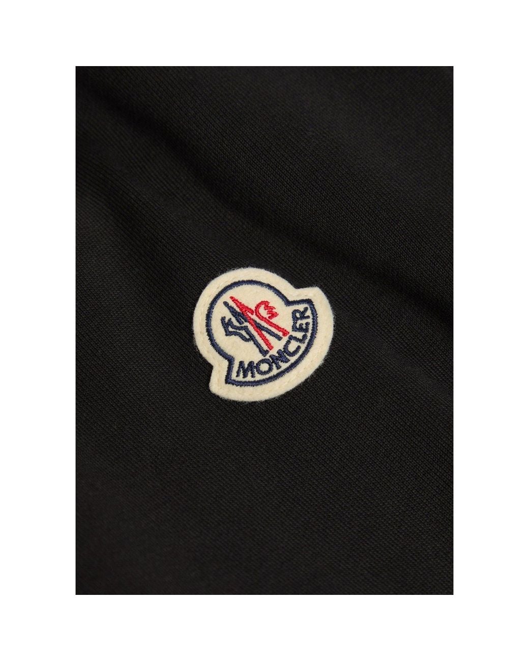 Moncler Black Round-Neck Long-Sleeve Sweatshirt for men