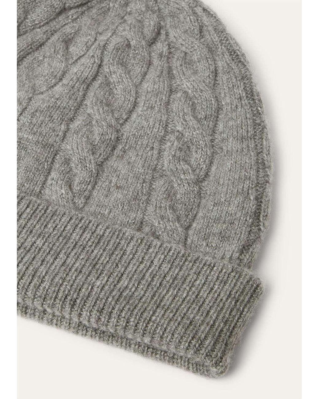 Loro Piana Gray Cedar Beanie for men