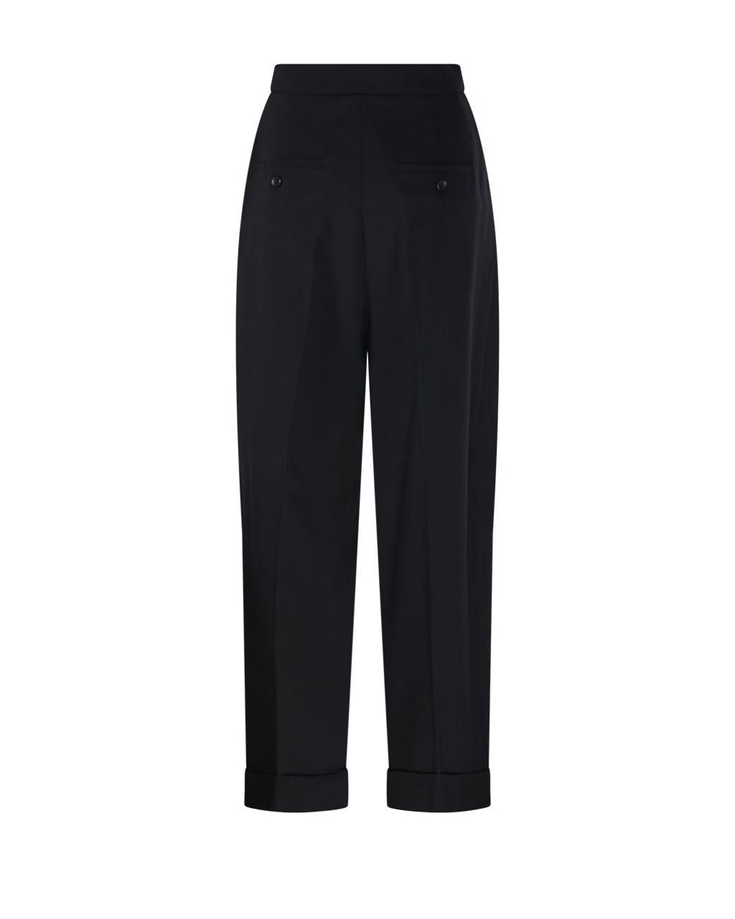 Max Mara Blue Pleated Pants