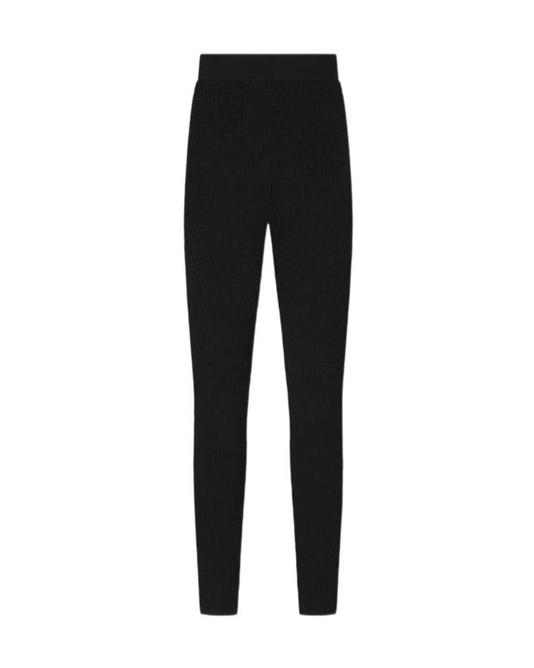 Fear Of God Black Skinny Cut Waffle Knit Leggings