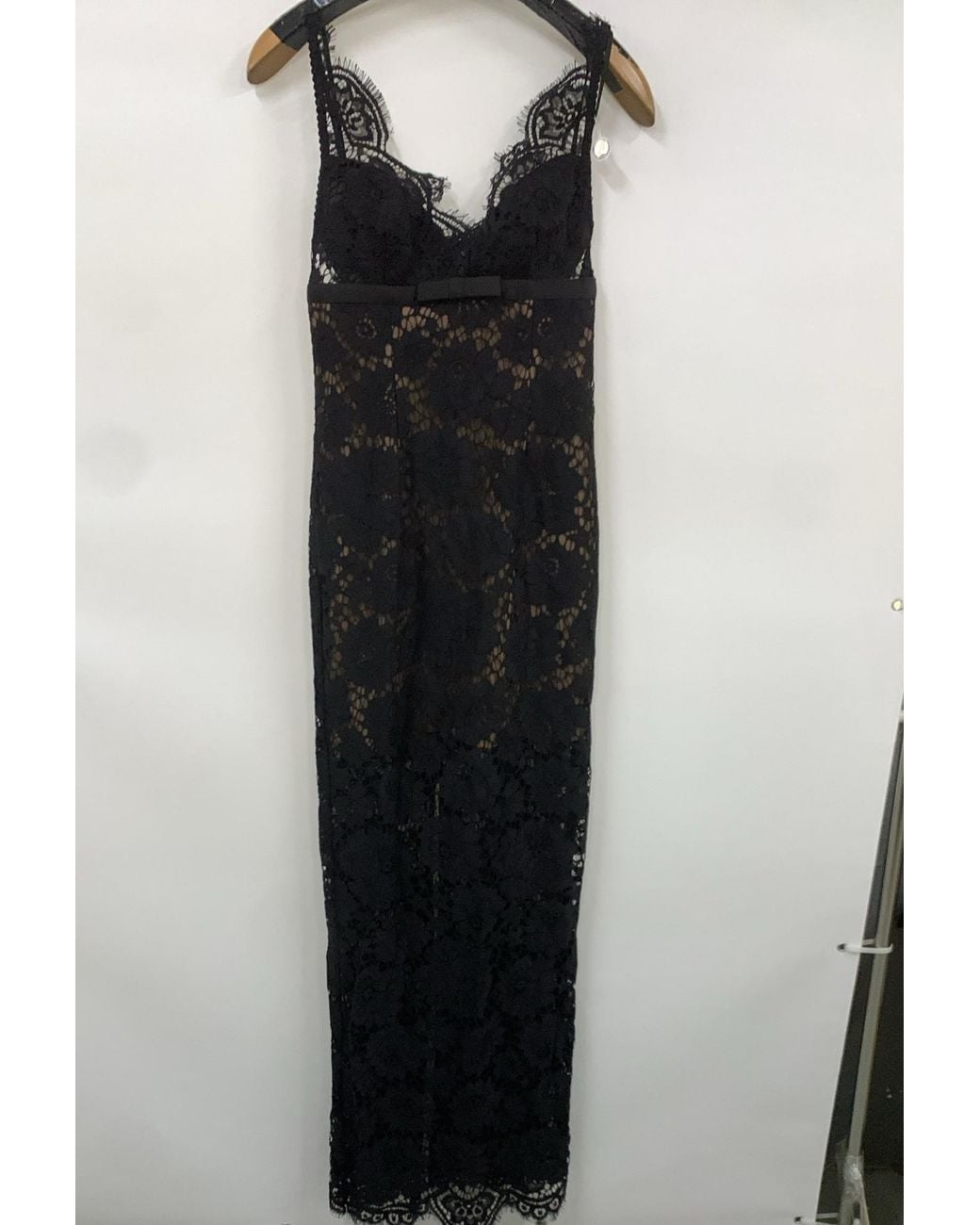 Self-Portrait Black Floral Lace Maxi Dress