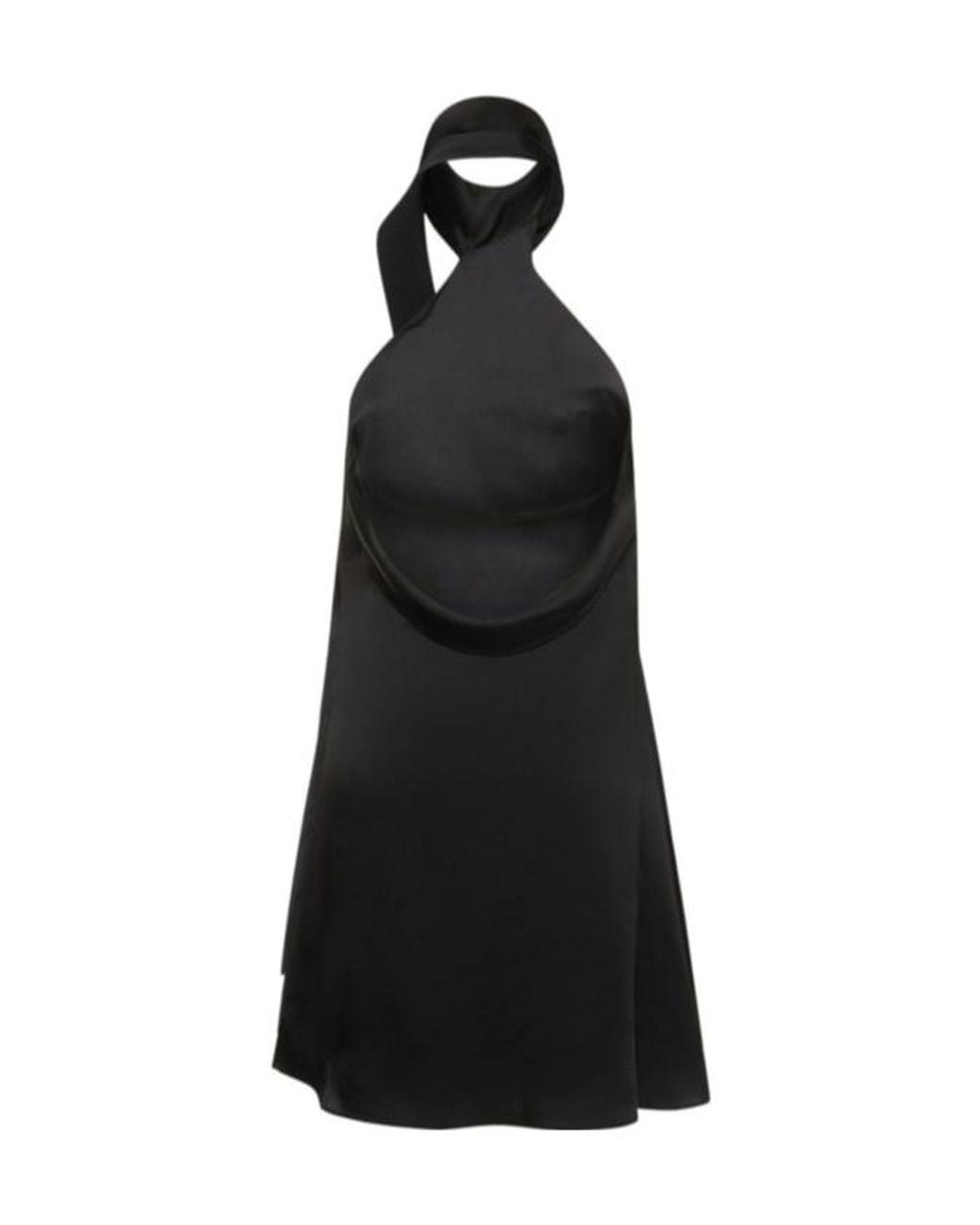 Jonathan Simkhai Black Draped Mini Dress
