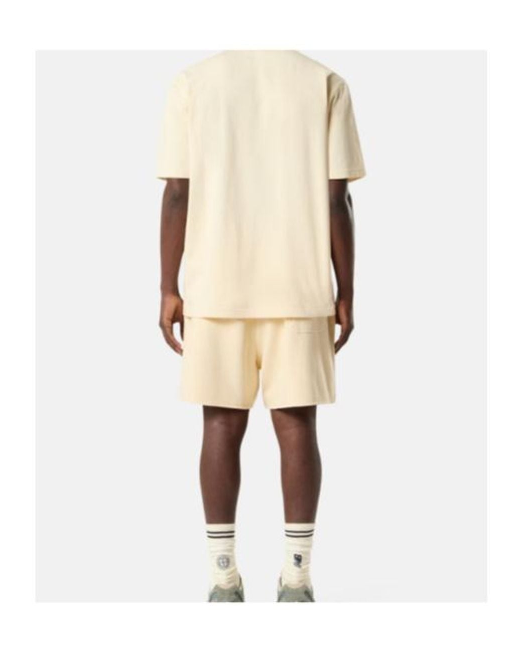 Stone Island Natural Loose-Wide-Leg-Fit Shorts With Drawstring Waistband for men