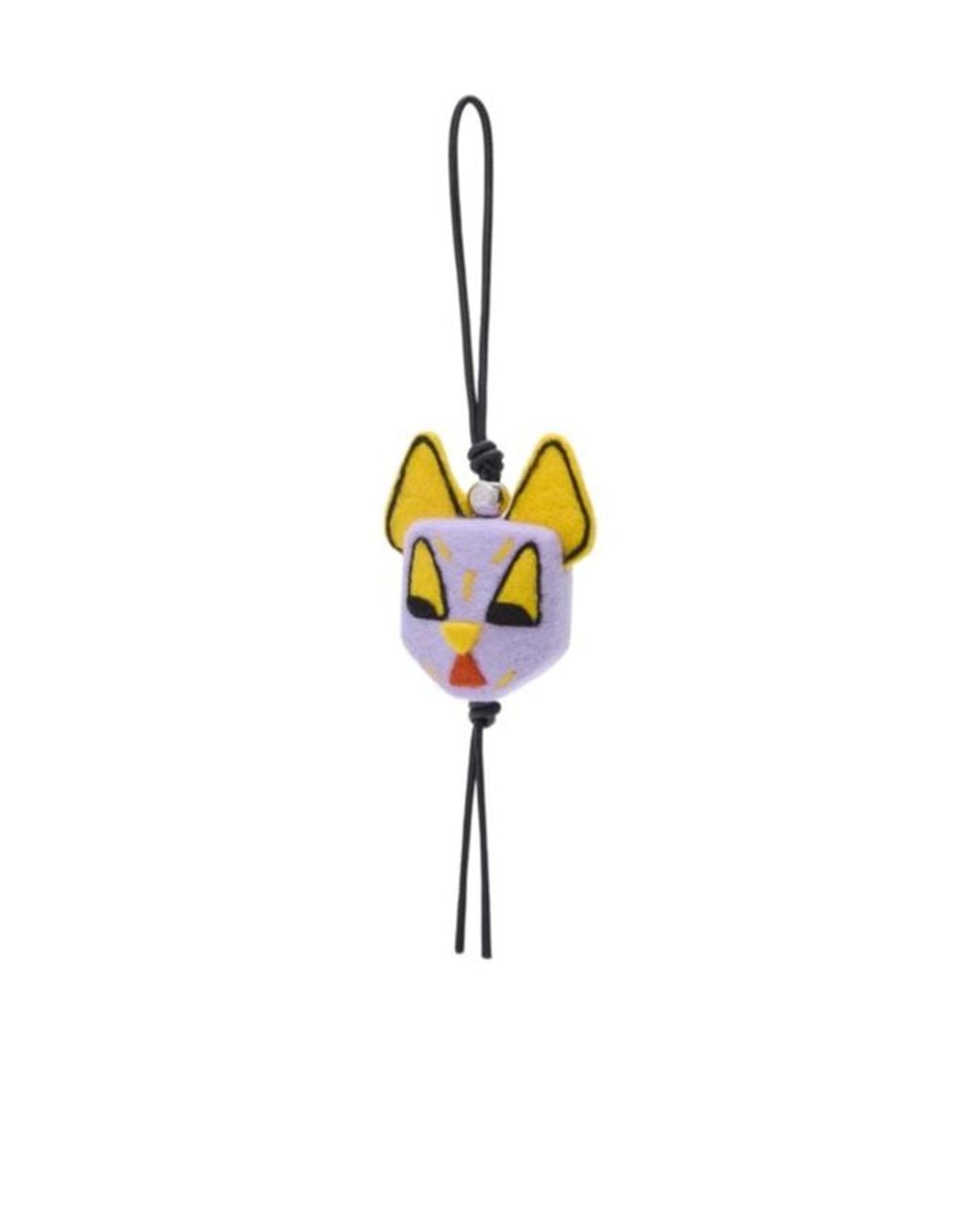 Loewe Metallic Louis Wain Cat-Motif Felt Bag Charm