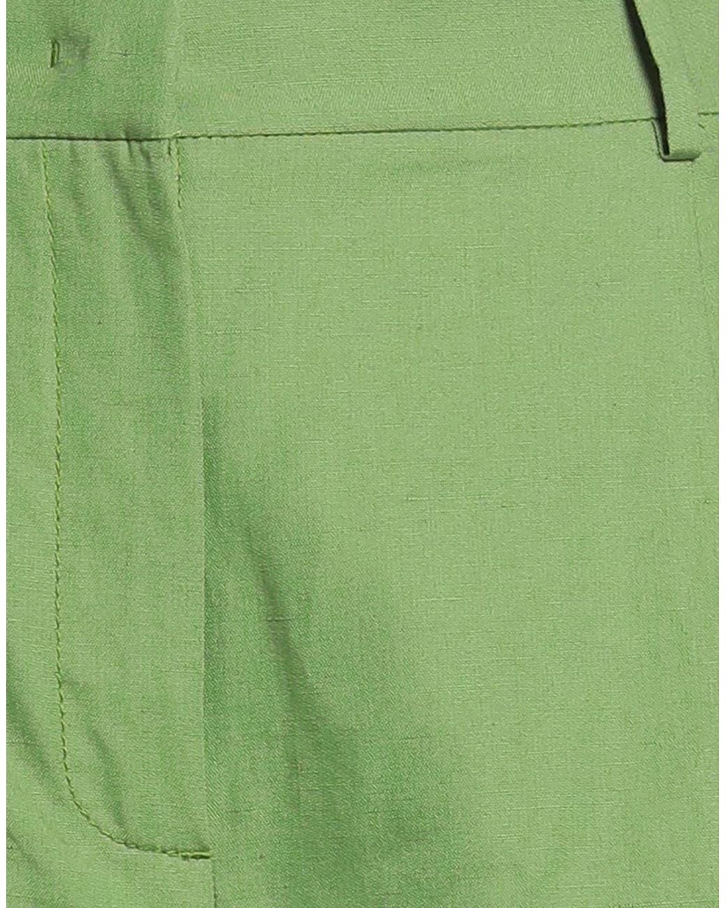 Weekend by Maxmara Green Solid Color Shorts